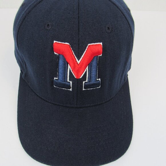 Lids Mustang Chargers Blue Embroidered M Men's Cap Fitted OSFA - Picture 2 of 14